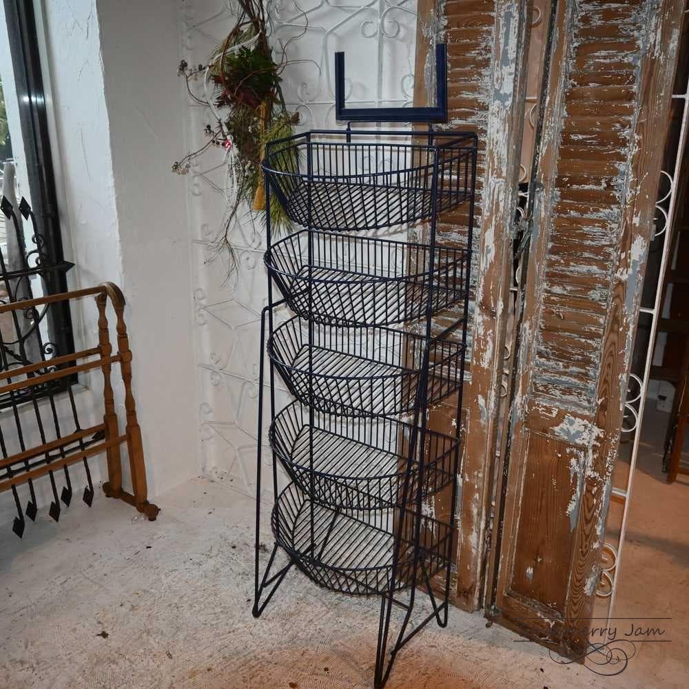 L3710-30-1 ヴィンテージ ベジタブルラック 収納 ワイヤーバスケット