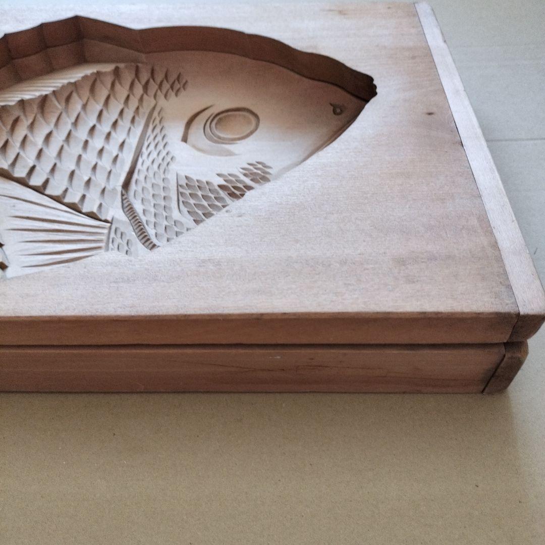 和菓子木型　鯛　一尺八寸