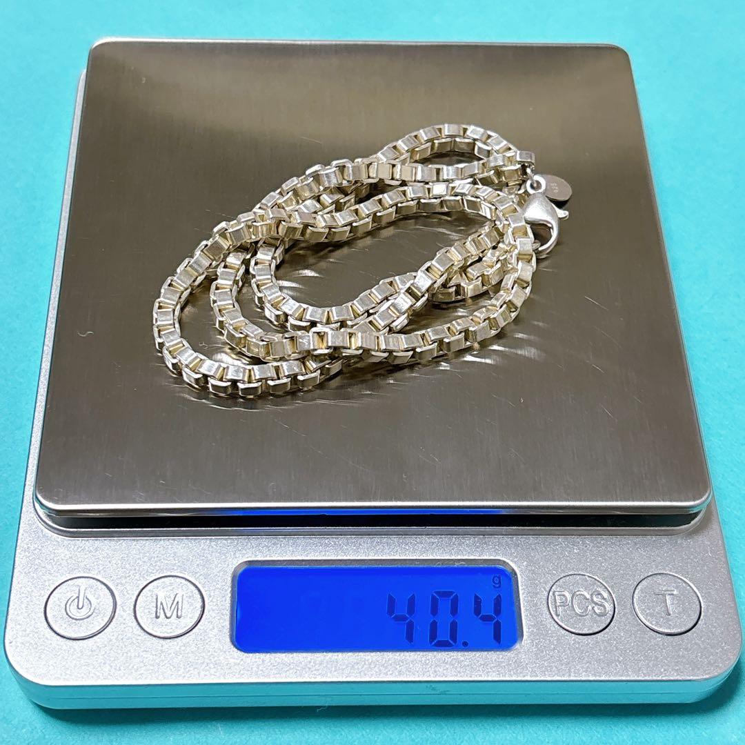 【美品】45.7cm Tiffanyティファニー ベネチアン ネックレス 925