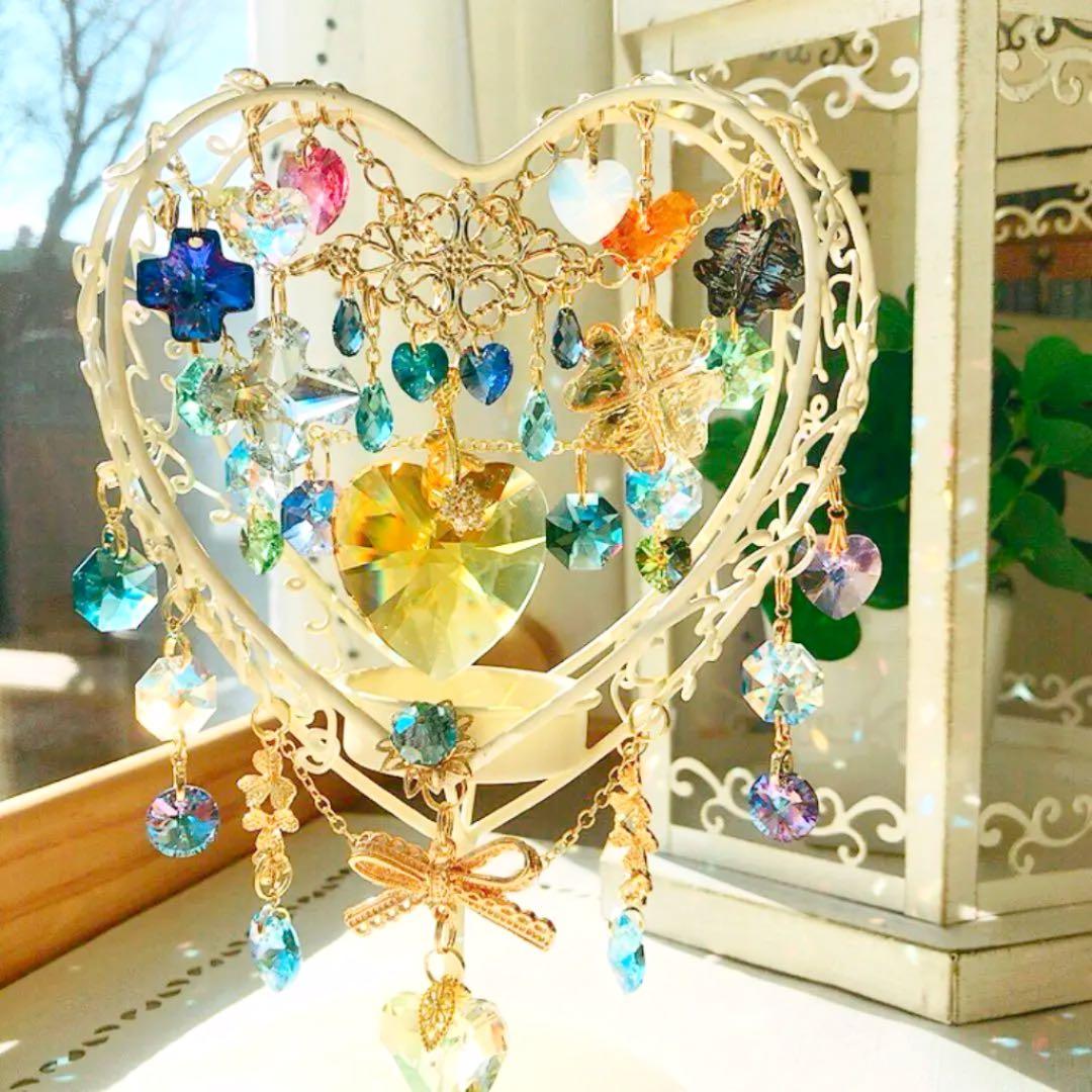 さーちん☆ハート❤︎ ❤︎ ❤︎スタンド付きサンキャッチャー✧♡