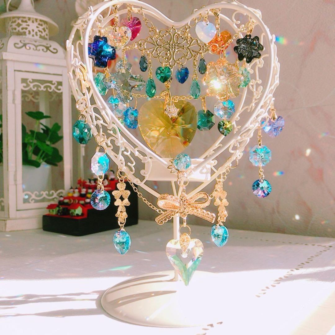 さーちん☆ハート❤︎ ❤︎ ❤︎スタンド付きサンキャッチャー✧♡