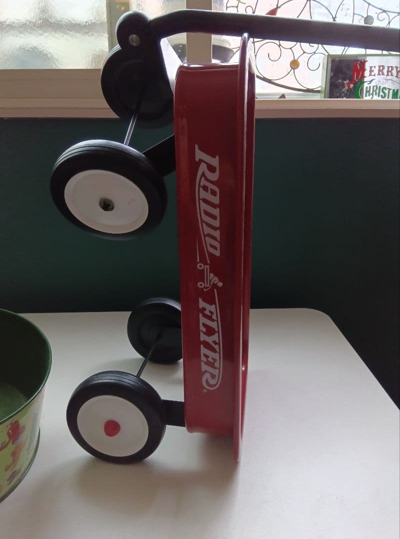 ガーデニング小物３点 ラジオフライヤー、オバケツ、ビンテージ缶