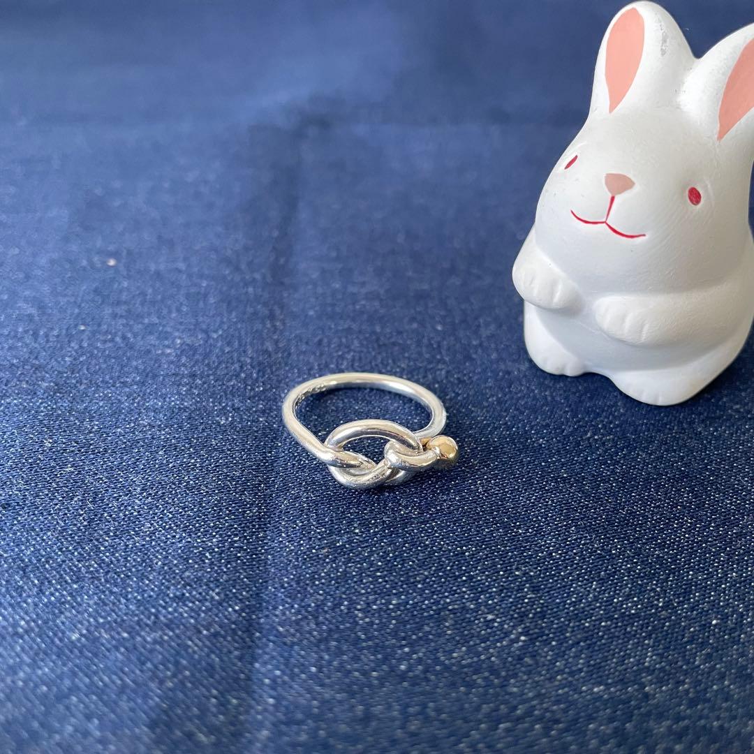 【TIFFANY&Co.】ティファニー ラブノットリング 925 750 11号