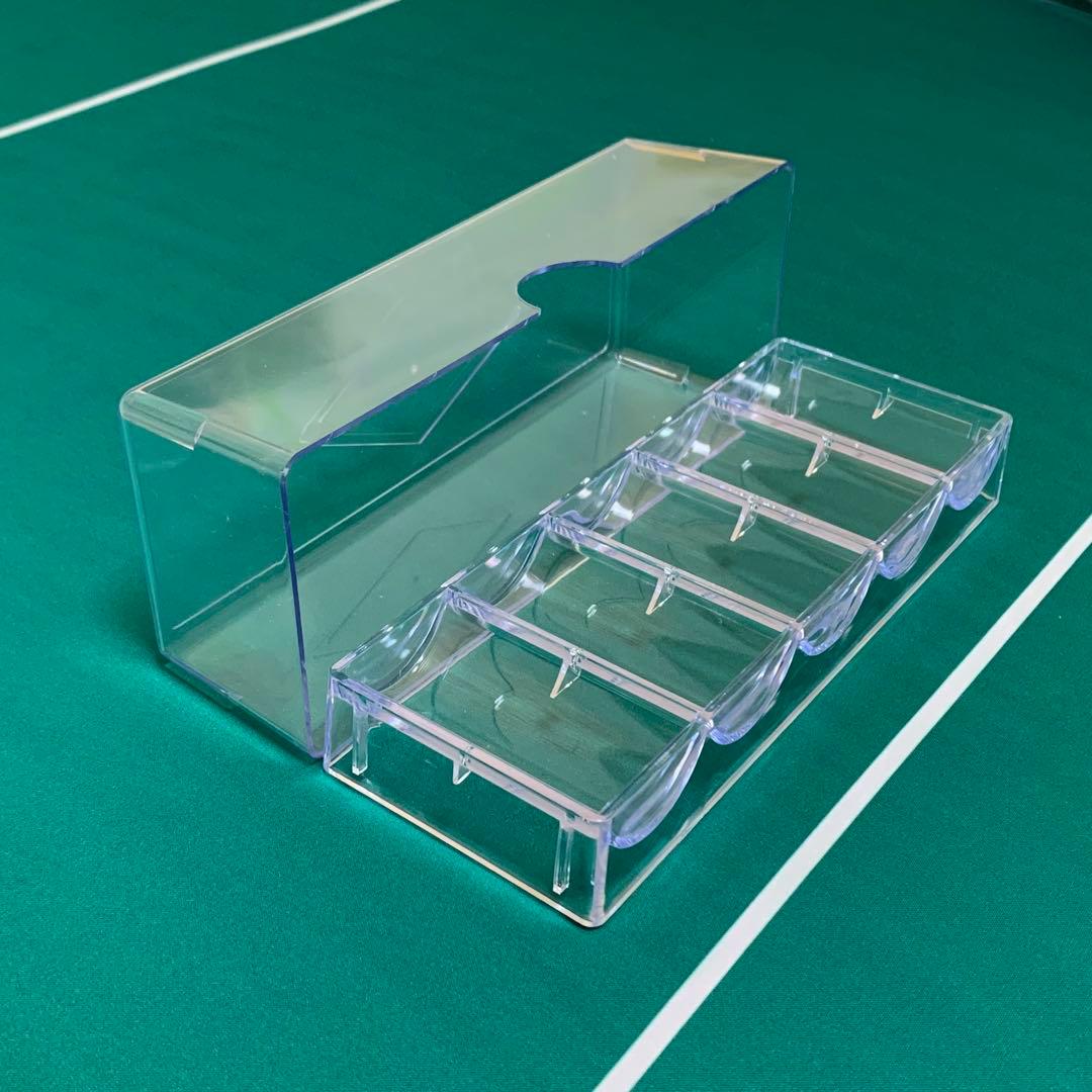 ポーカーチップ　ケース　トレイ　40個セット　蓋付き