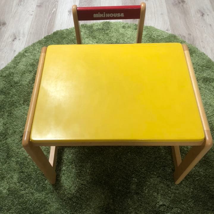 ☆ミキハウス☆キッズ　机と椅子 セット