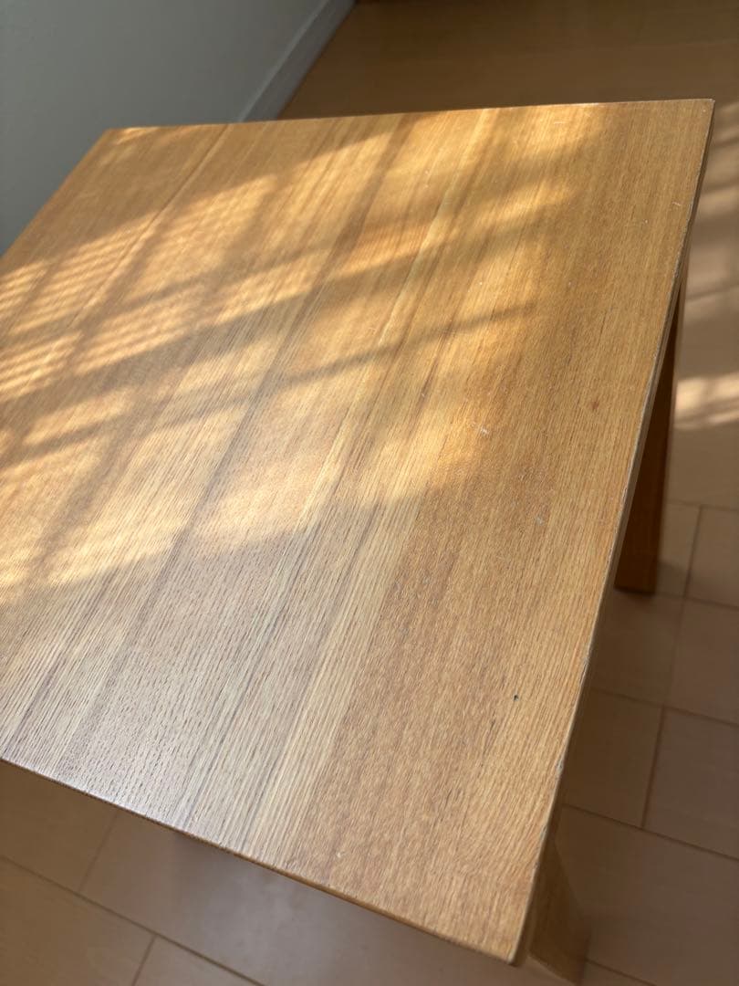 無印良品 木製サイドテーブルベンチ　タモ材　廃盤品