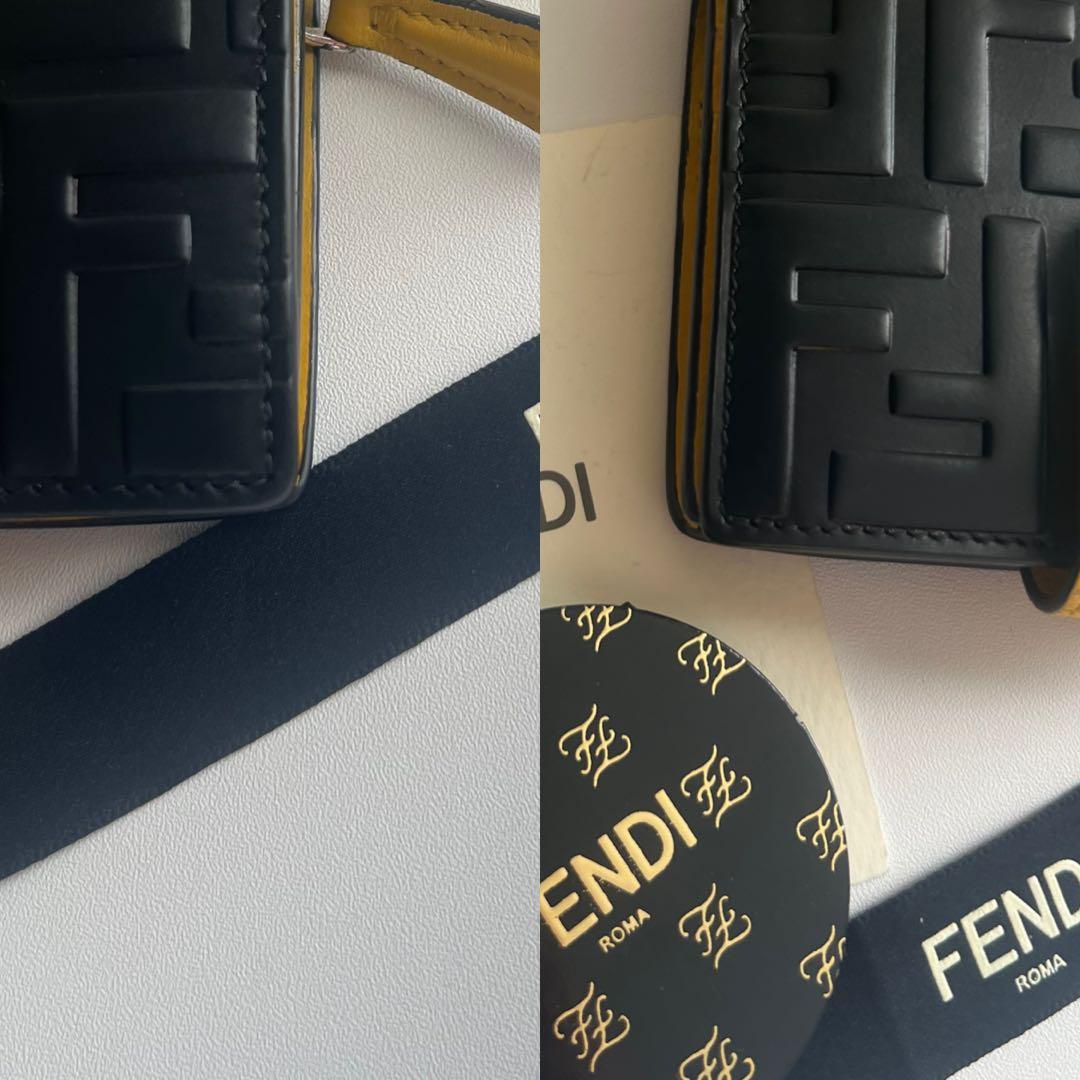 95 極上美品 FENDI フェンディ ズッカ 2つ折り財布