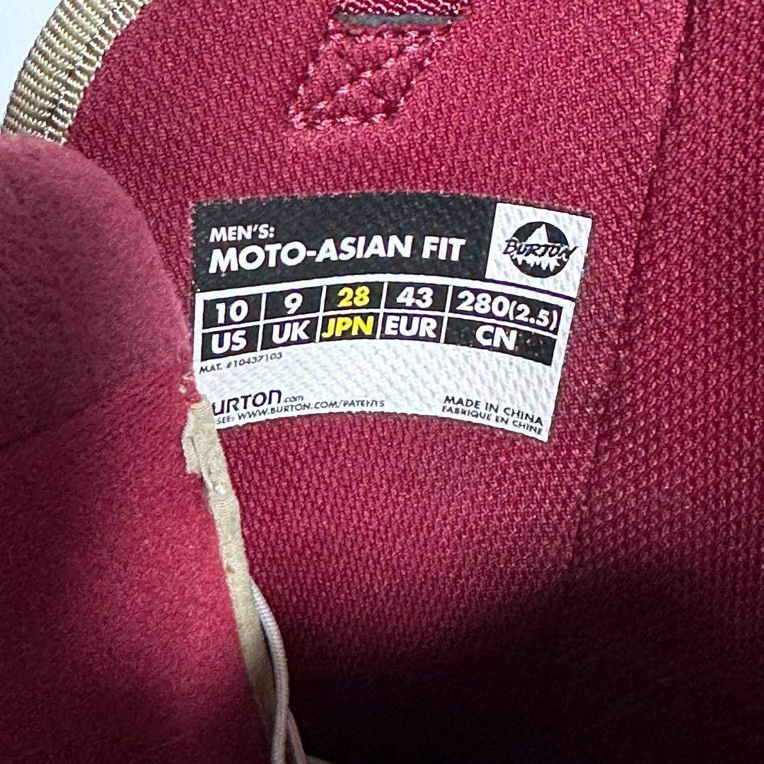 BURTON MOTO ASIAN FIT 28㎝ US10