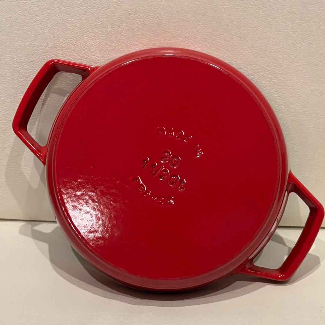 ストウブ　両手フライパン　20cm チェリー