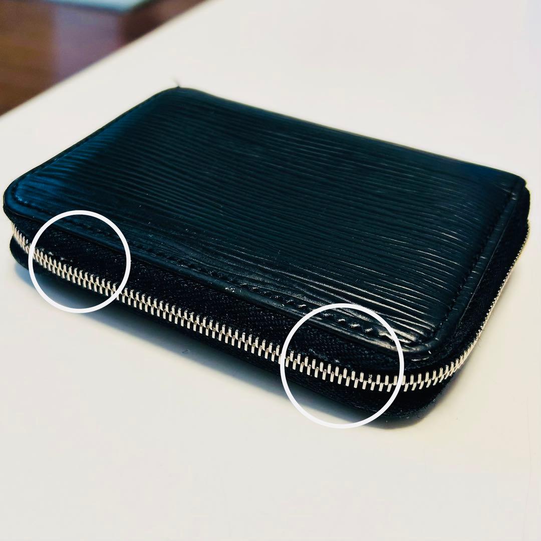 ルイヴィトン　エピ　ノアール　ジッピーウォレット　ミニ