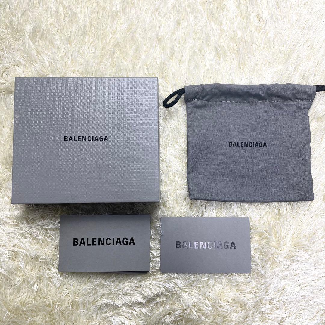 付属品完備 バレンシアガ エブリデイ 二つ折り財布 ブラック