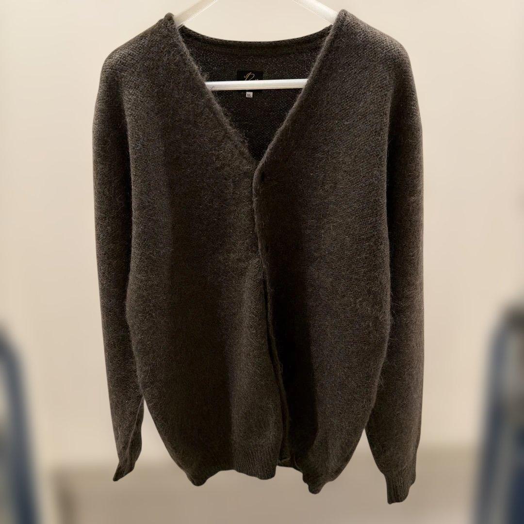 ニードルズモヘアカーディガンモカXL新品