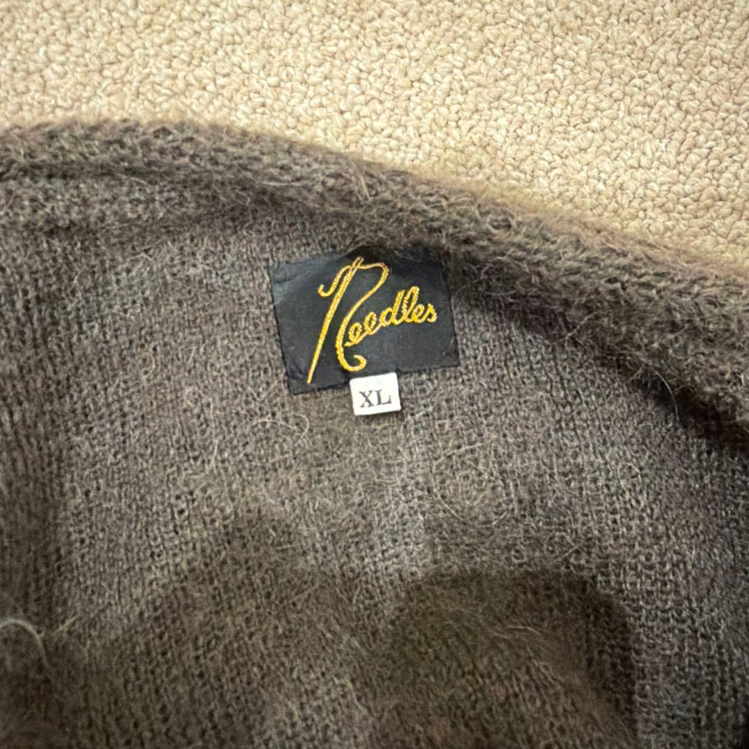 ニードルズモヘアカーディガンモカXL新品