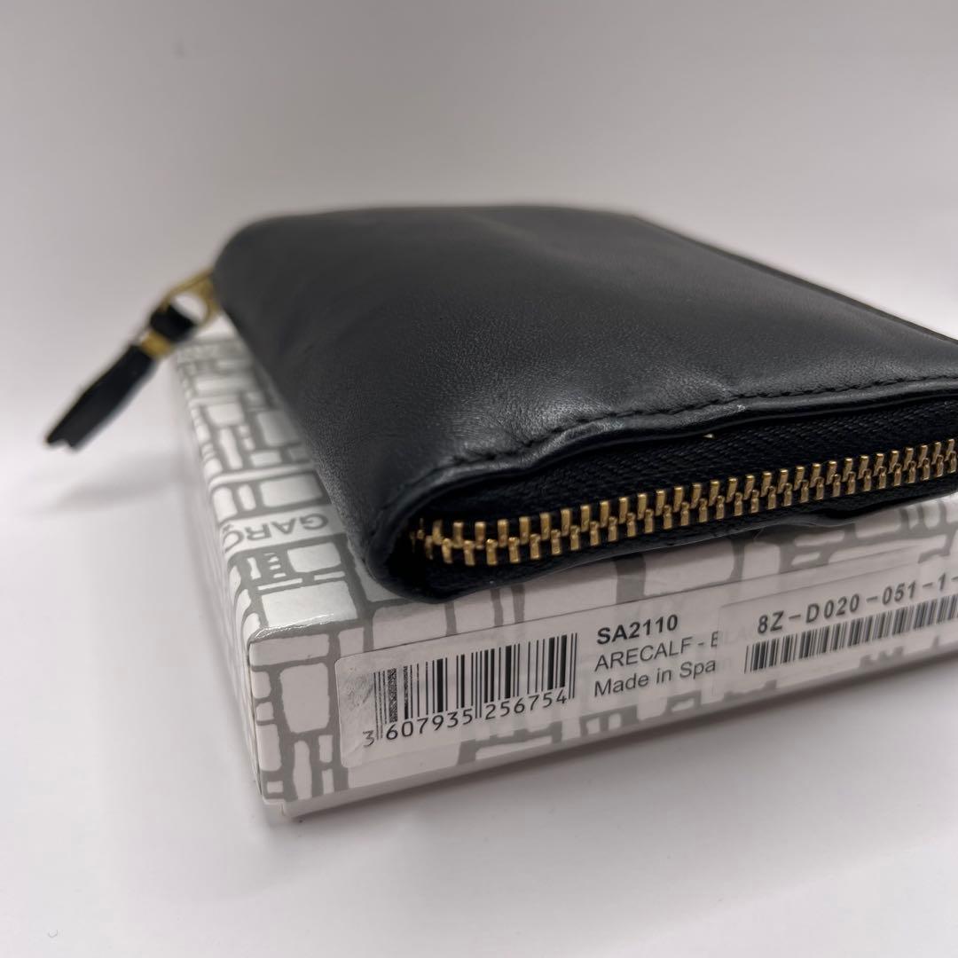 comme des garcons ジップ　財布　アコーディオン　ブラック　黒