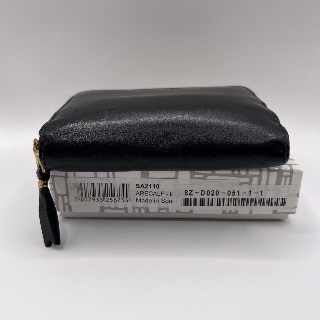 comme des garcons ジップ　財布　アコーディオン　ブラック　黒