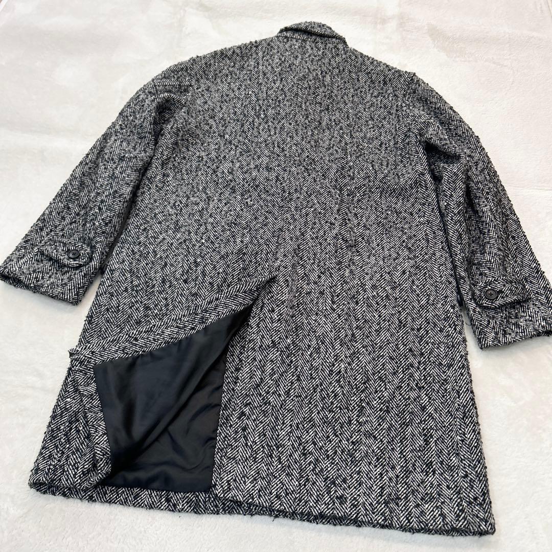 BEAMS ビームス ステンカラーコート ヘリンボーン Sサイズ