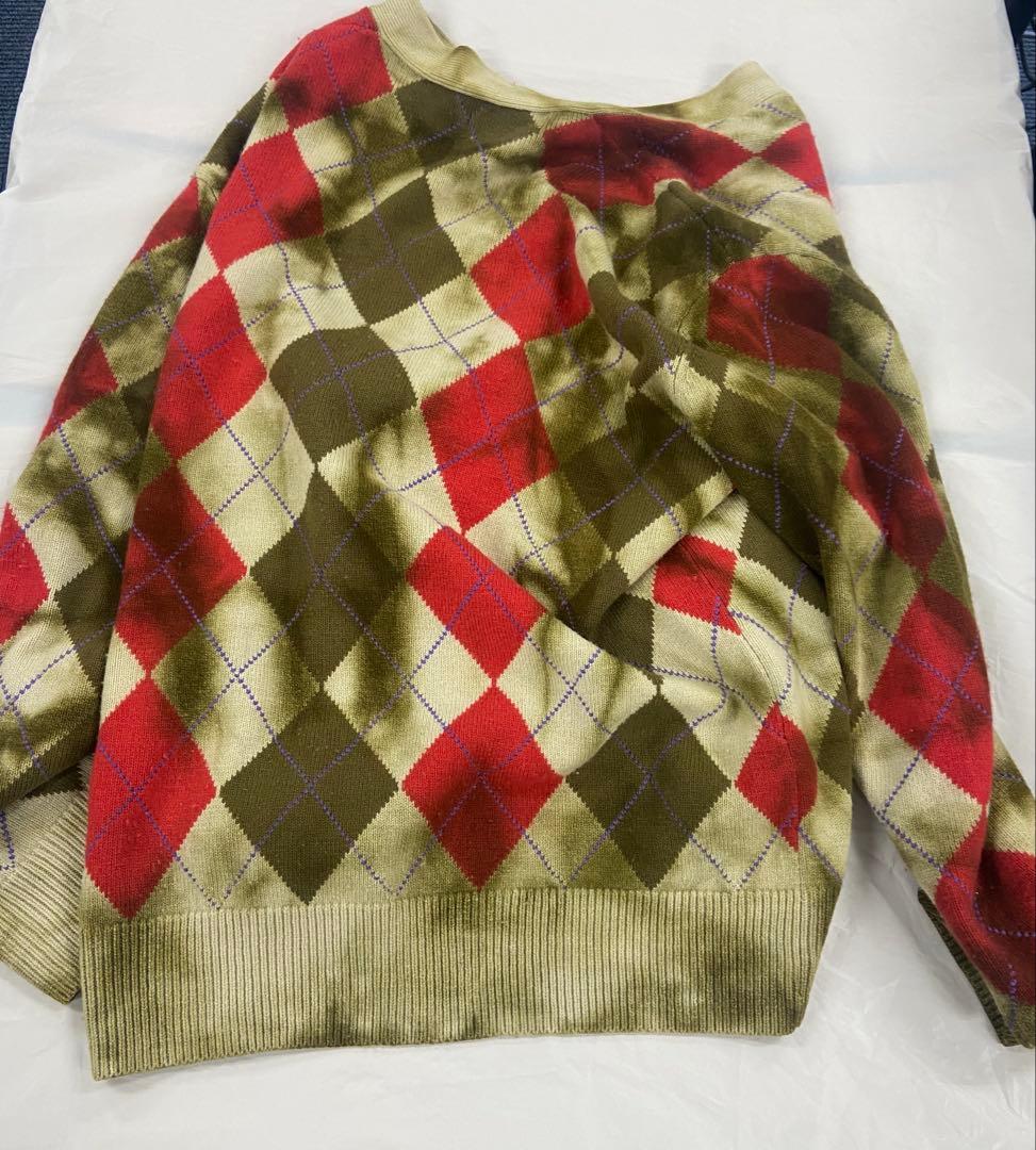 DIESEL K-ADDICE アーガイル カーディガン タイダイ M