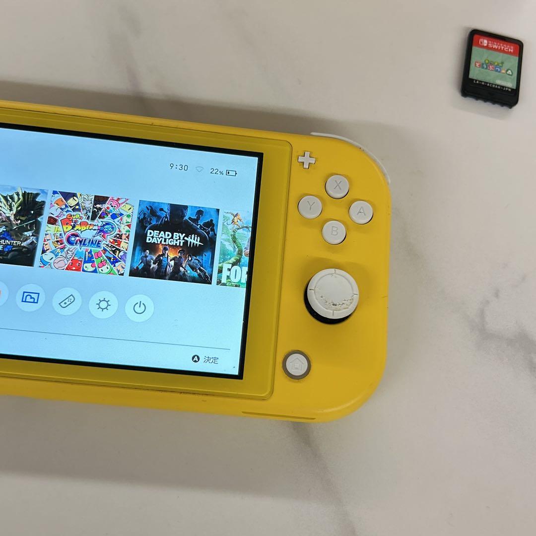 Nintendo Switch Lite イエロー 本体　ケース　あつ森付き