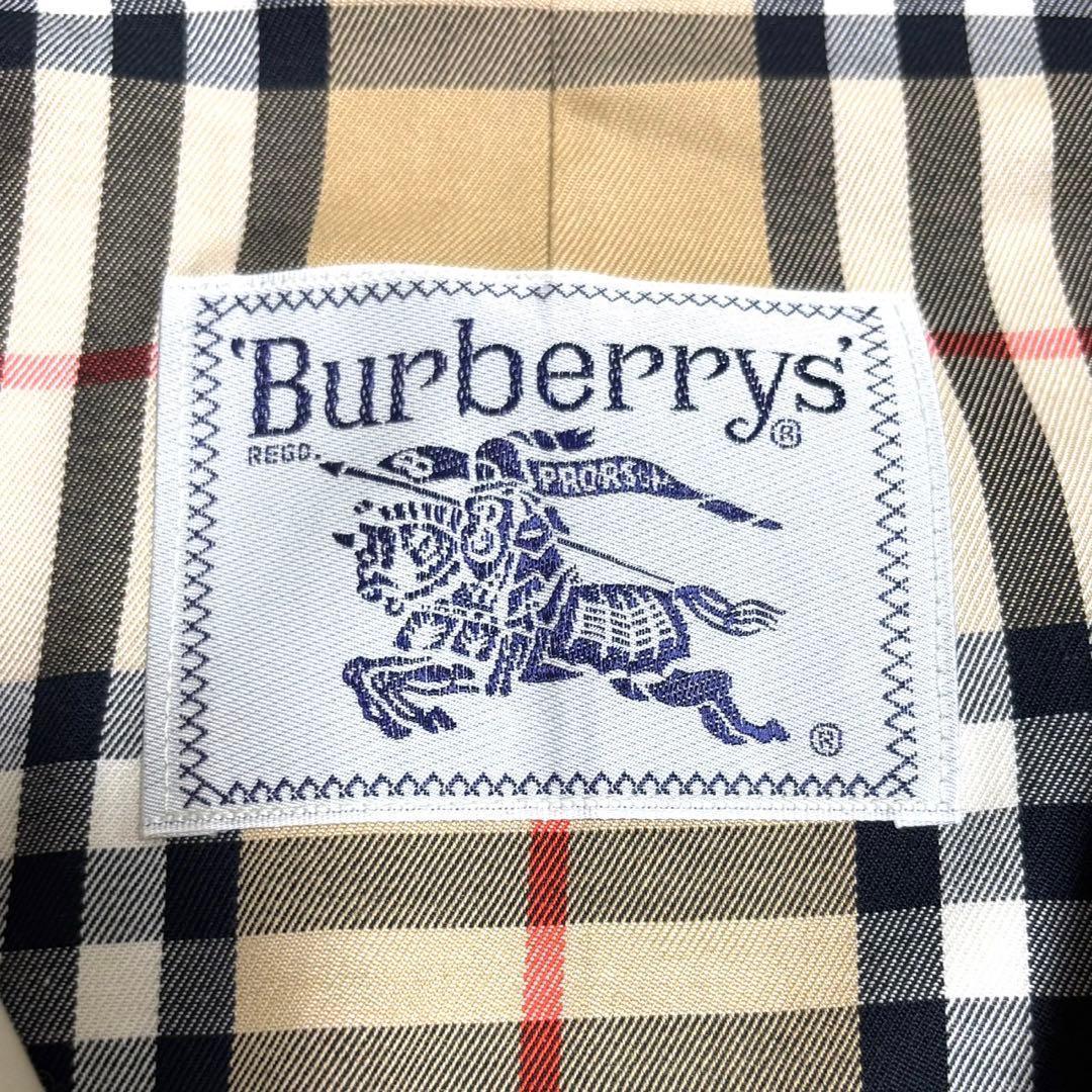 【極美品】バーバリー ステンカラーコート ベージュ ノバチェック マキシ丈