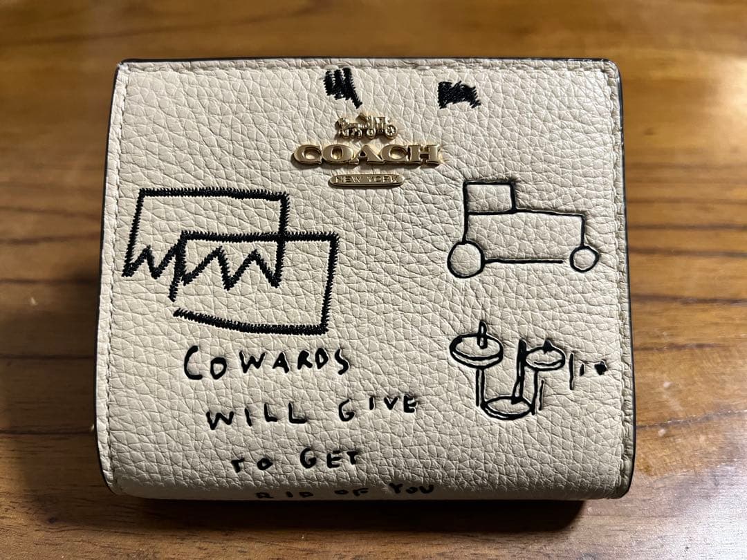 COACHバスキアコラボ　二つ折り財布