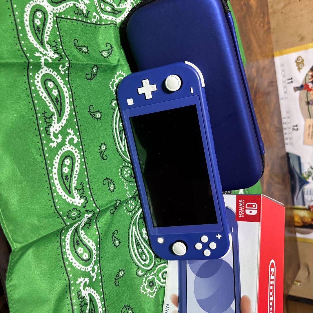 Nintendo Switch Lite 青色 本体 箱　専用ケース付き