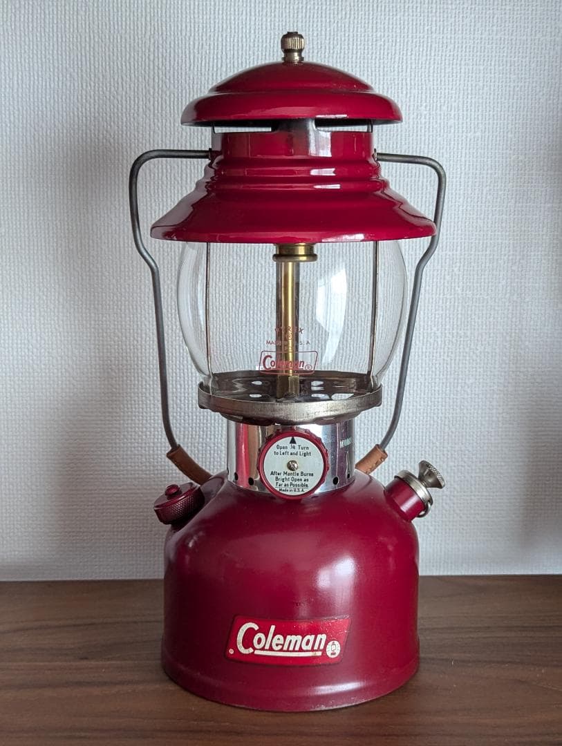 美品 コールマン Coleman 200A バーガンディ ランタン 希少モデル