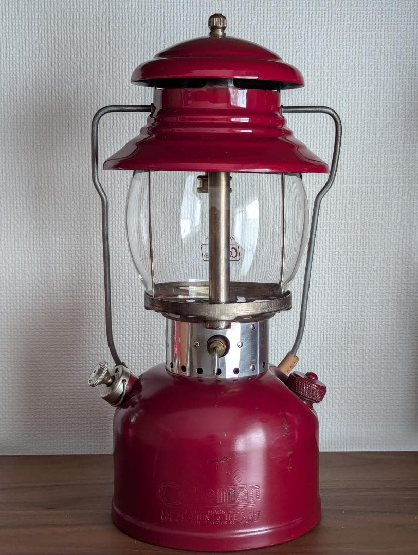 美品 コールマン Coleman 200A バーガンディ ランタン 希少モデル