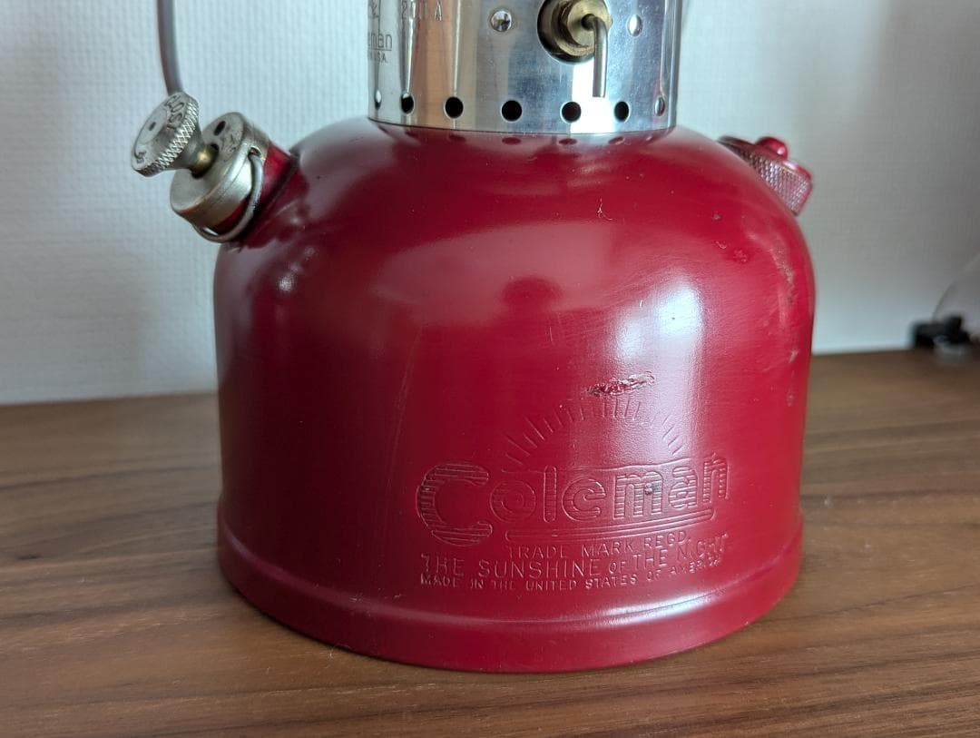 美品 コールマン Coleman 200A バーガンディ ランタン 希少モデル