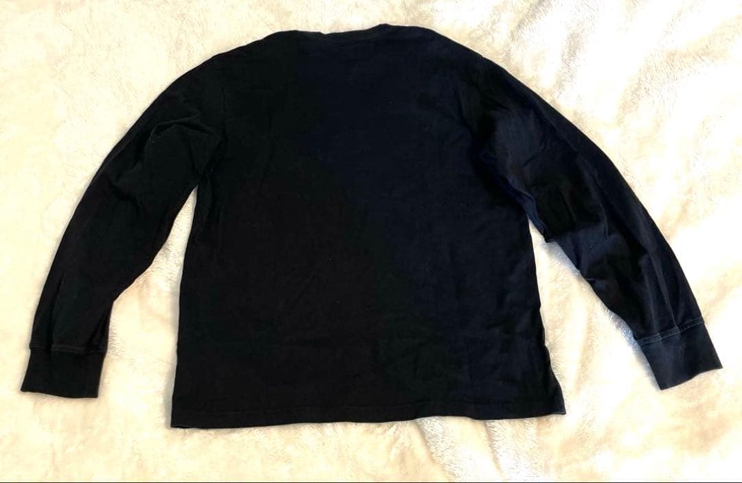 Supreme 黒 長袖シャツ　ロンT ワンポイント