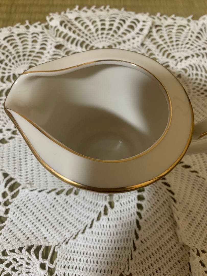 ノリタケ　昭和レトロポップ　ポット＆クリーマー　アイボリーチャイナ