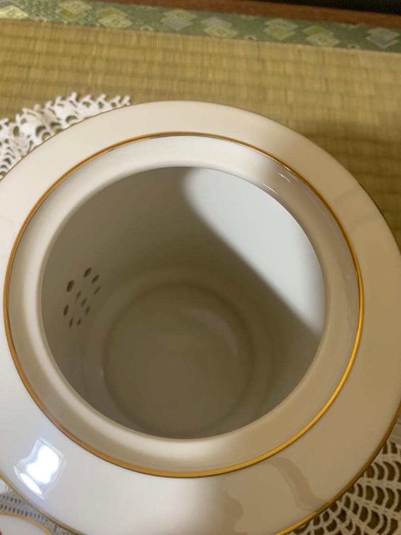 ノリタケ　昭和レトロポップ　ポット＆クリーマー　アイボリーチャイナ