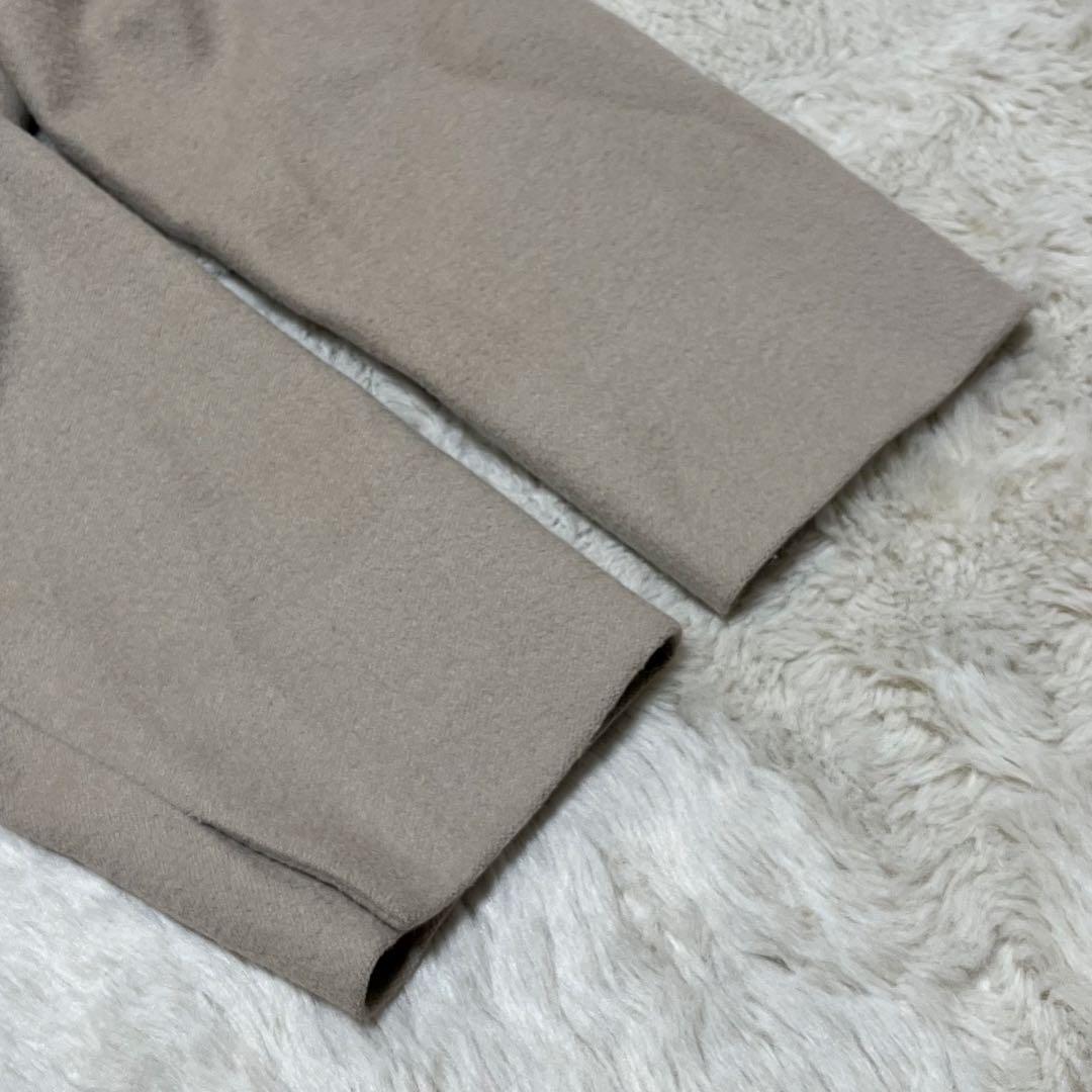 23区 大きめ　アンゴラ混　ロングコート　フード　フーデットコート　3XL 46