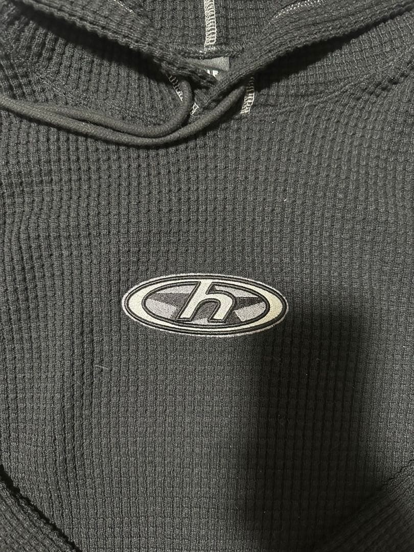 HUF ブラック フード付きパーカー L