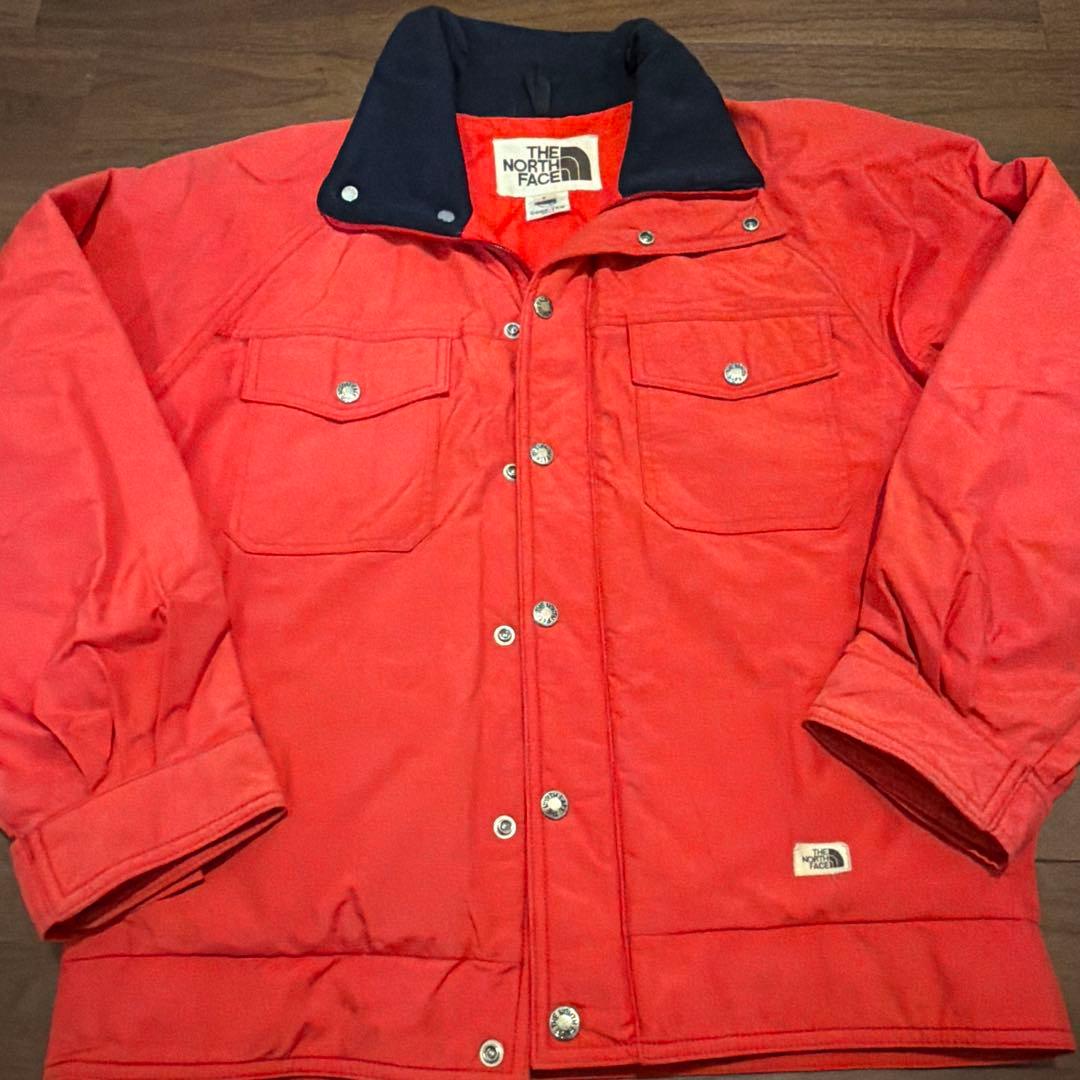 80s ヴィンテージ NORTH FACE ダウン　赤 茶タグ