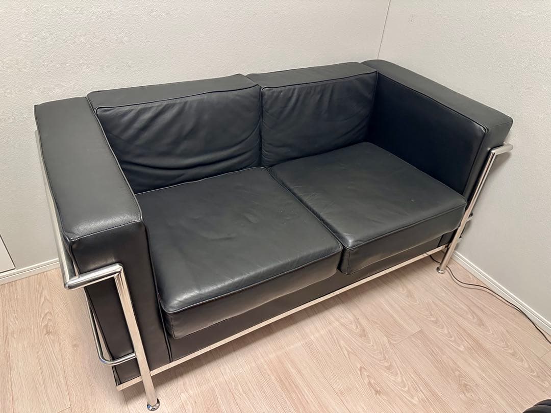 コルビジェデザイン LC2 ラブソファ 本革