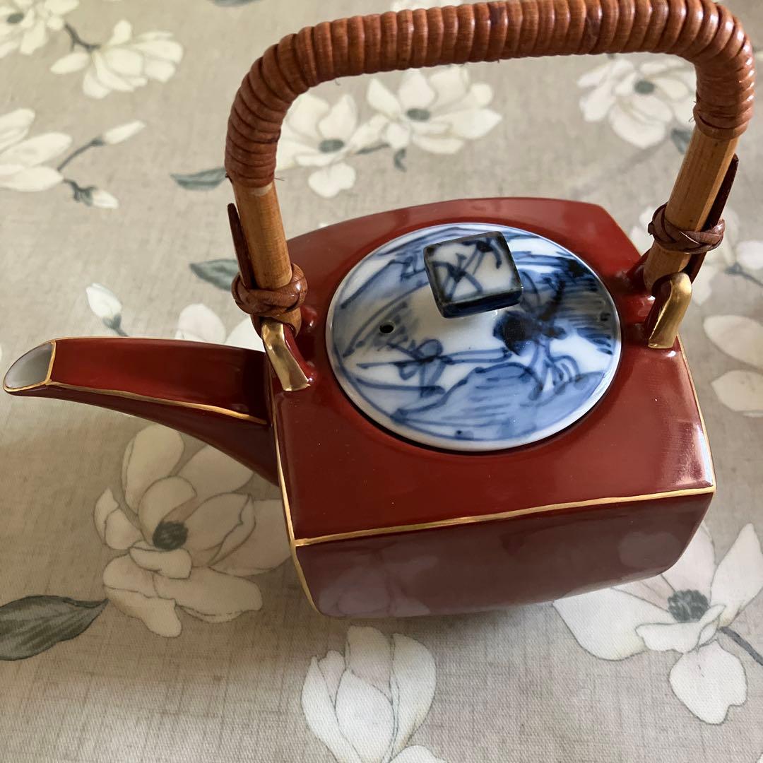 蔵珍窯 酒器セット 朱 未使用 美濃 急須 徳利 茶器セット たち吉好きにも