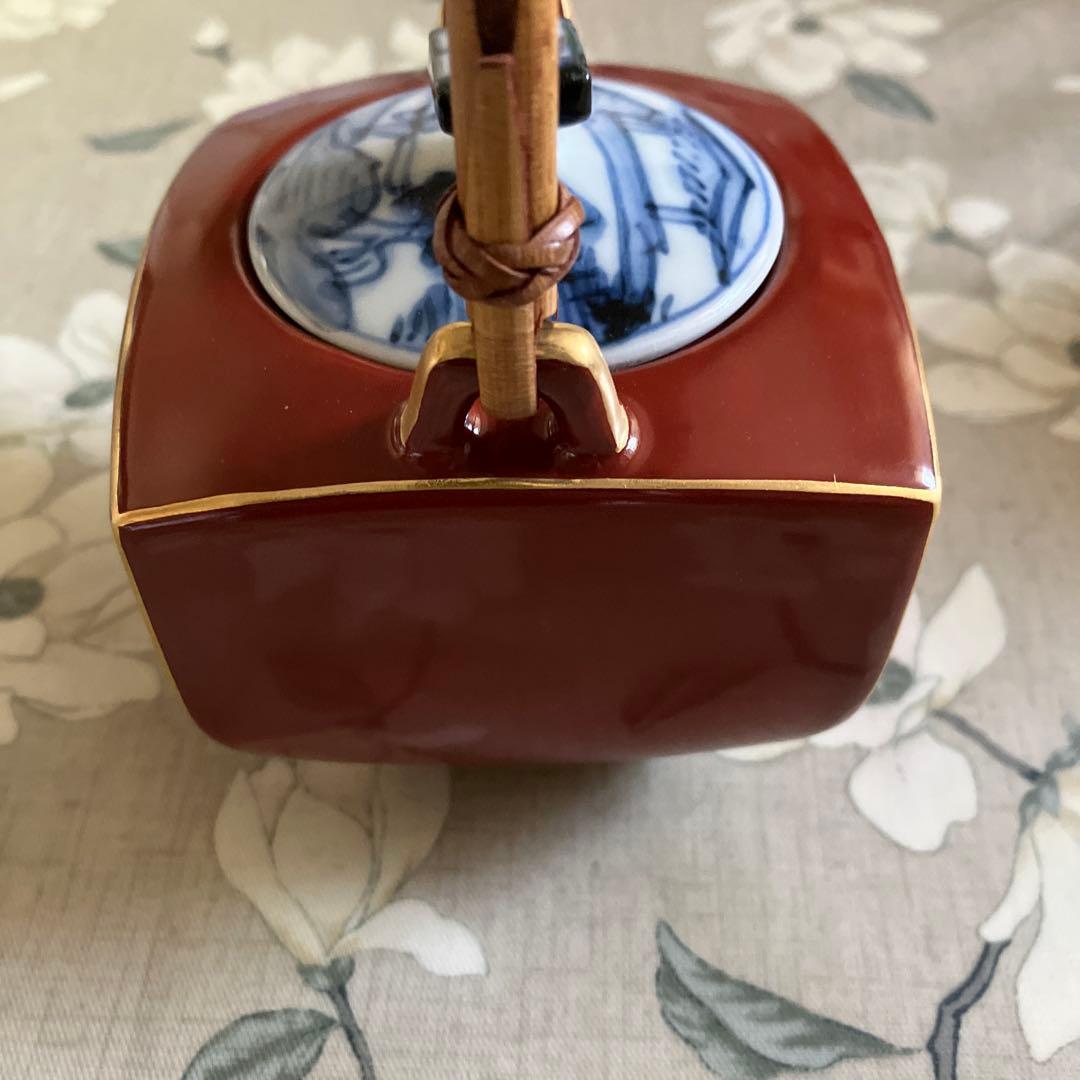 蔵珍窯 酒器セット 朱 未使用 美濃 急須 徳利 茶器セット たち吉好きにも