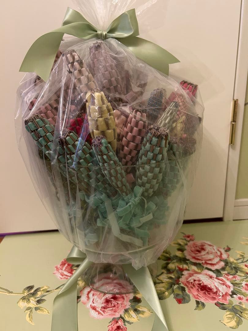 ラベンダースティック　60本　ベルベットリボン訳あり