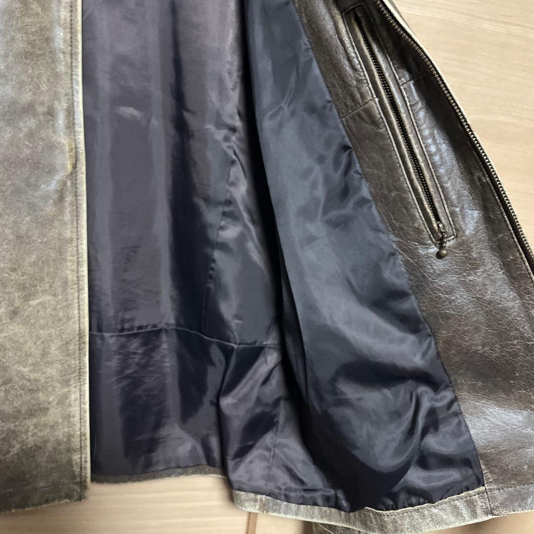 ヴィンテージ加工【インターナショナルギャラリービームス】シングルレザーライダース