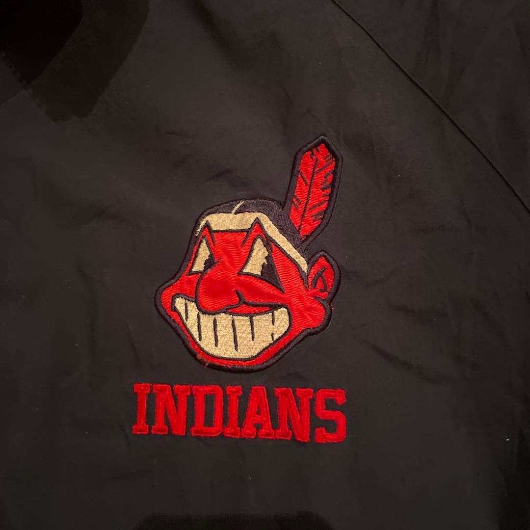 インディアンス　 ナイロンジャケット proplayer製　XL ワフー酋長