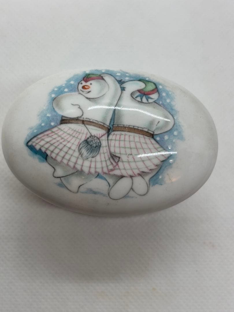 レア　スノーマン　蓋付きケース