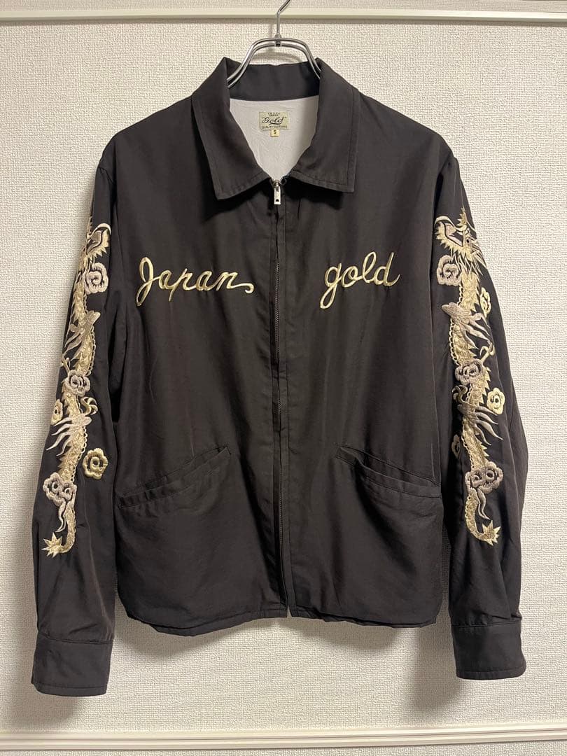 GOLD SKULL JACKET AGED MODELスカル ベトジャン