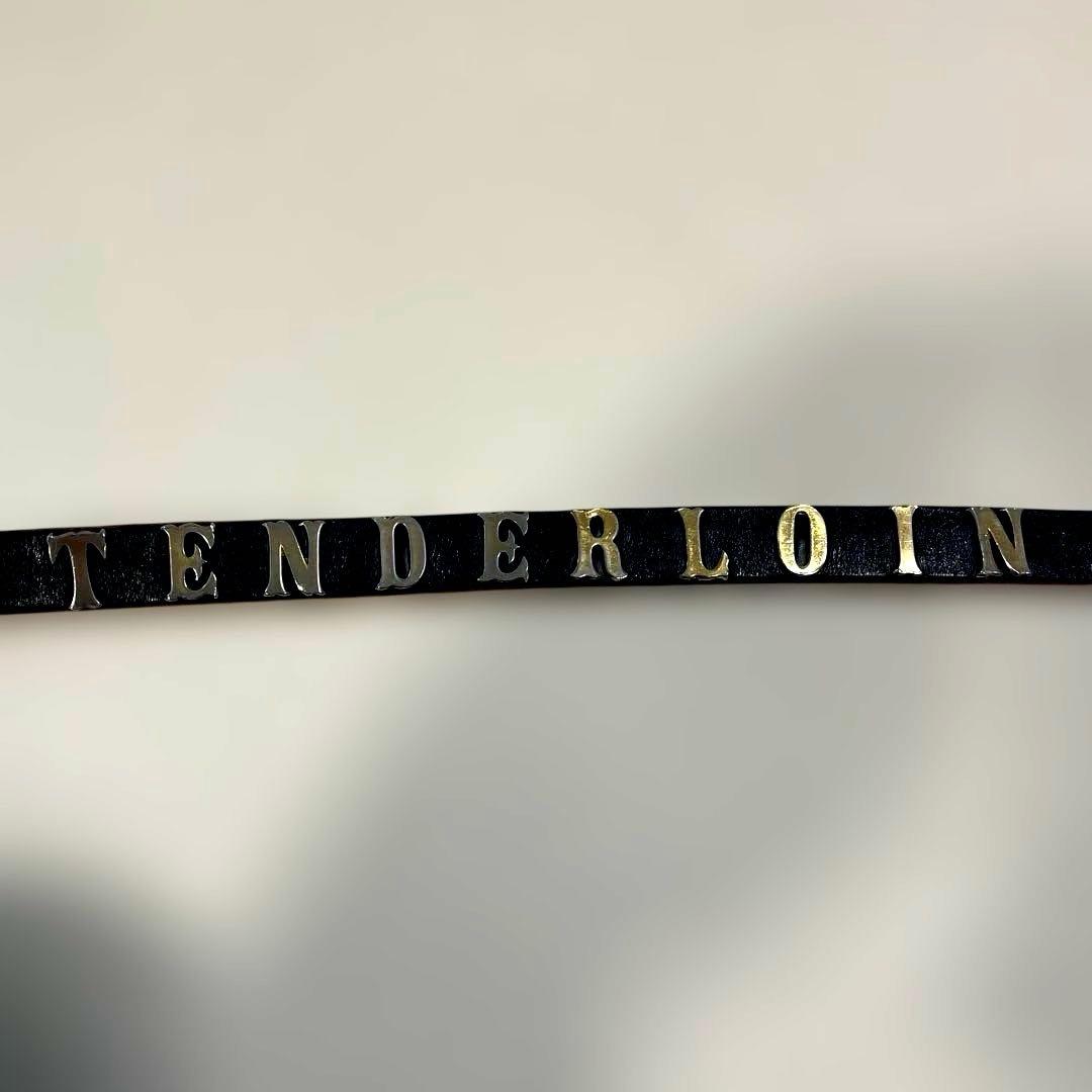 テンダーロイン ナローベルト 青スタッズ　Lサイズ