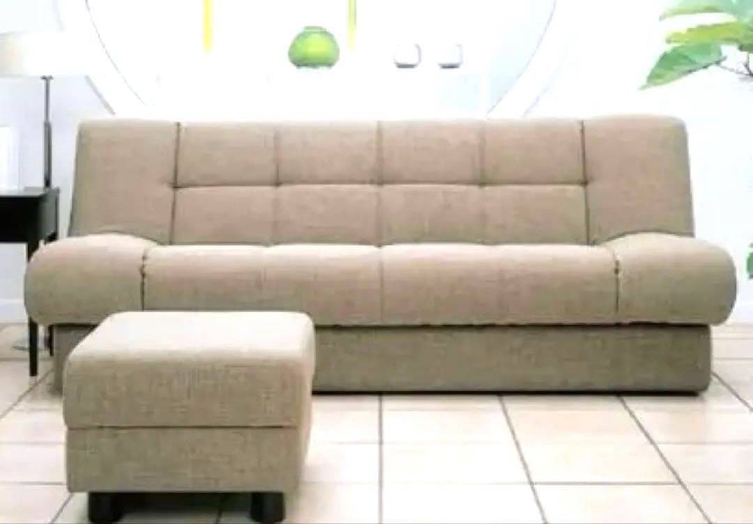 値下げ★美品 憧れメーカNIHONBED日本ベッドデロスソファーベッドアイボリー