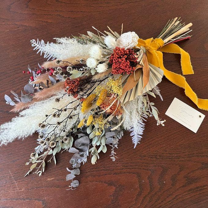 約60cm・ブリックオレンジのワイルドロングスワッグ LLサイズ