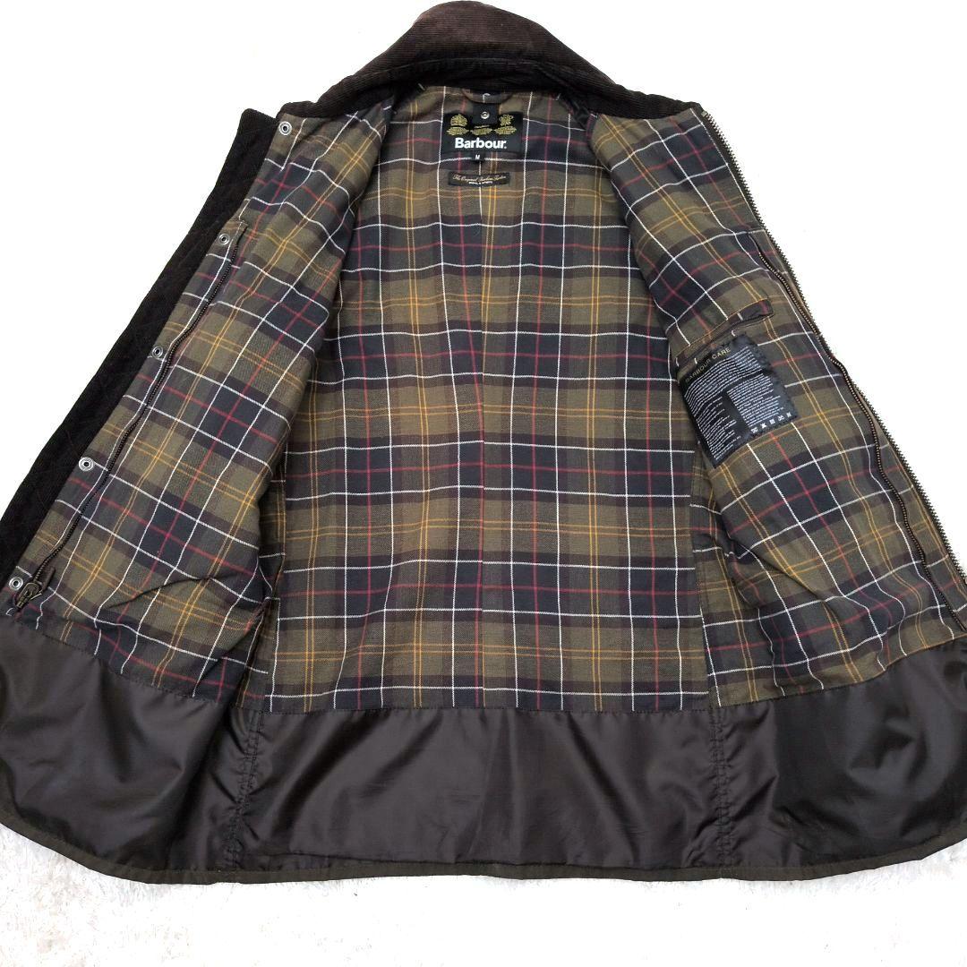 バブアー　ブリストル　ワックスジャケット　3クラウン　チェック　コーデュロイ