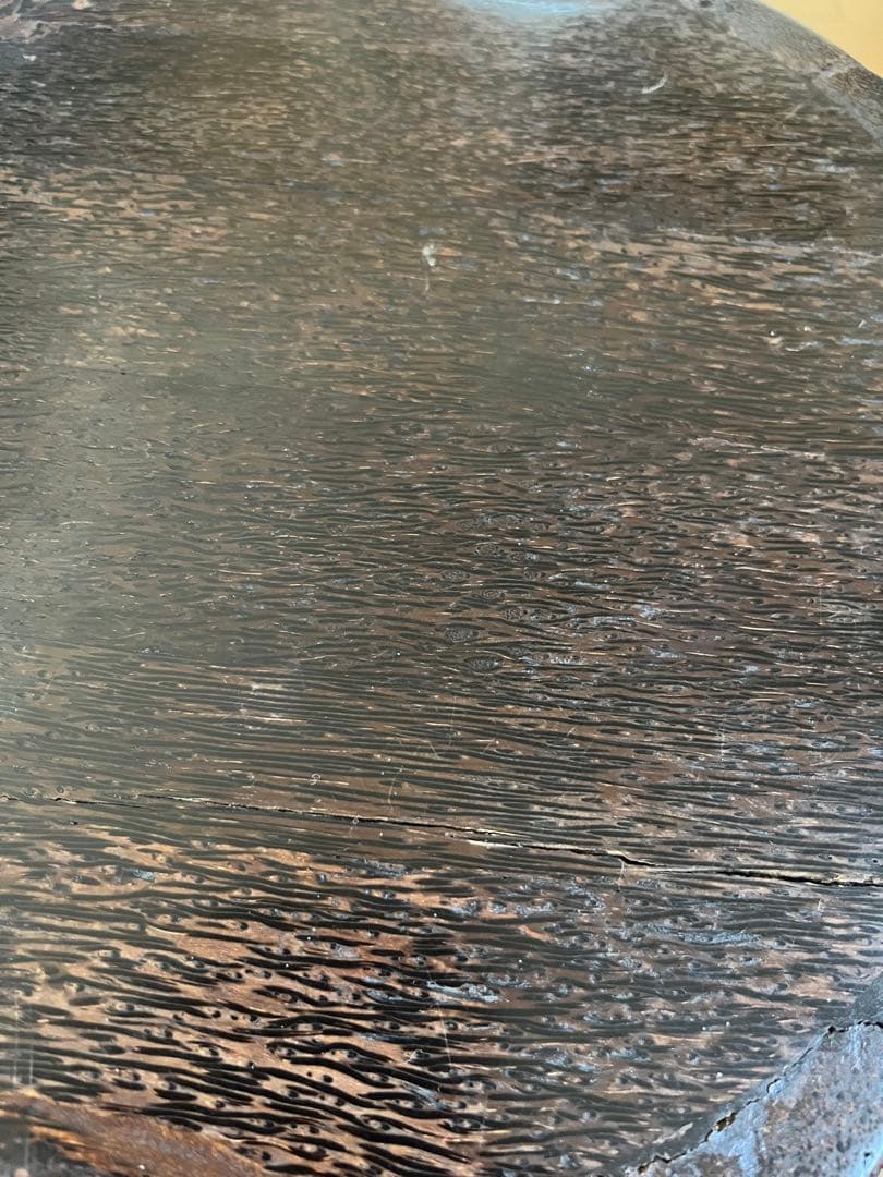 海外民芸？木製　スツール　丸イス2脚