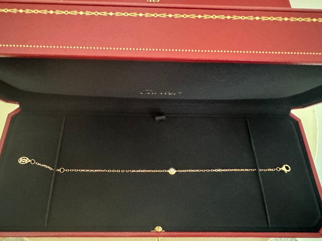 美品　カルティエ　ダムールLM　ブレスレット　K18PG　B6063017
