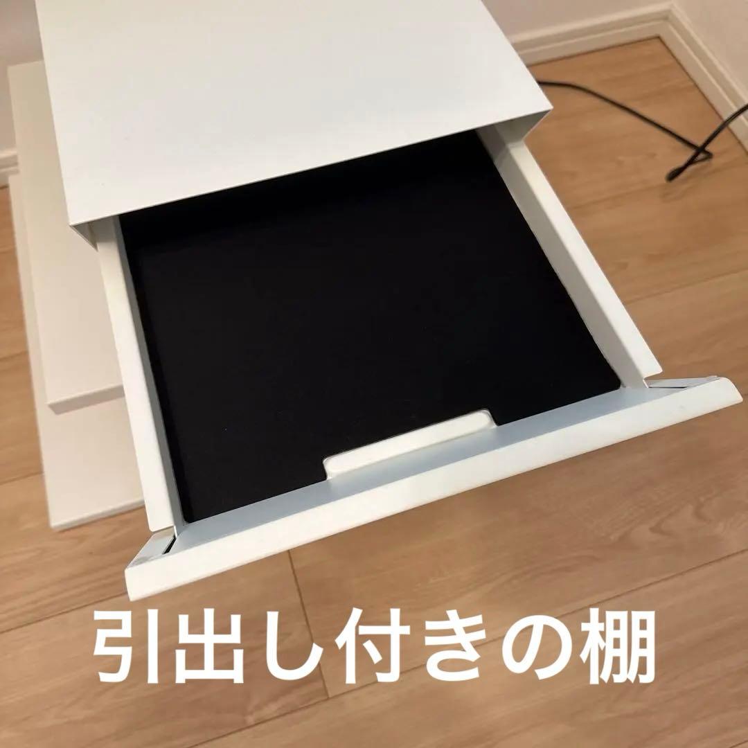 EQAULS WALL V2 ロータイプ テレビスタンド 棚板付　サテンホワイト