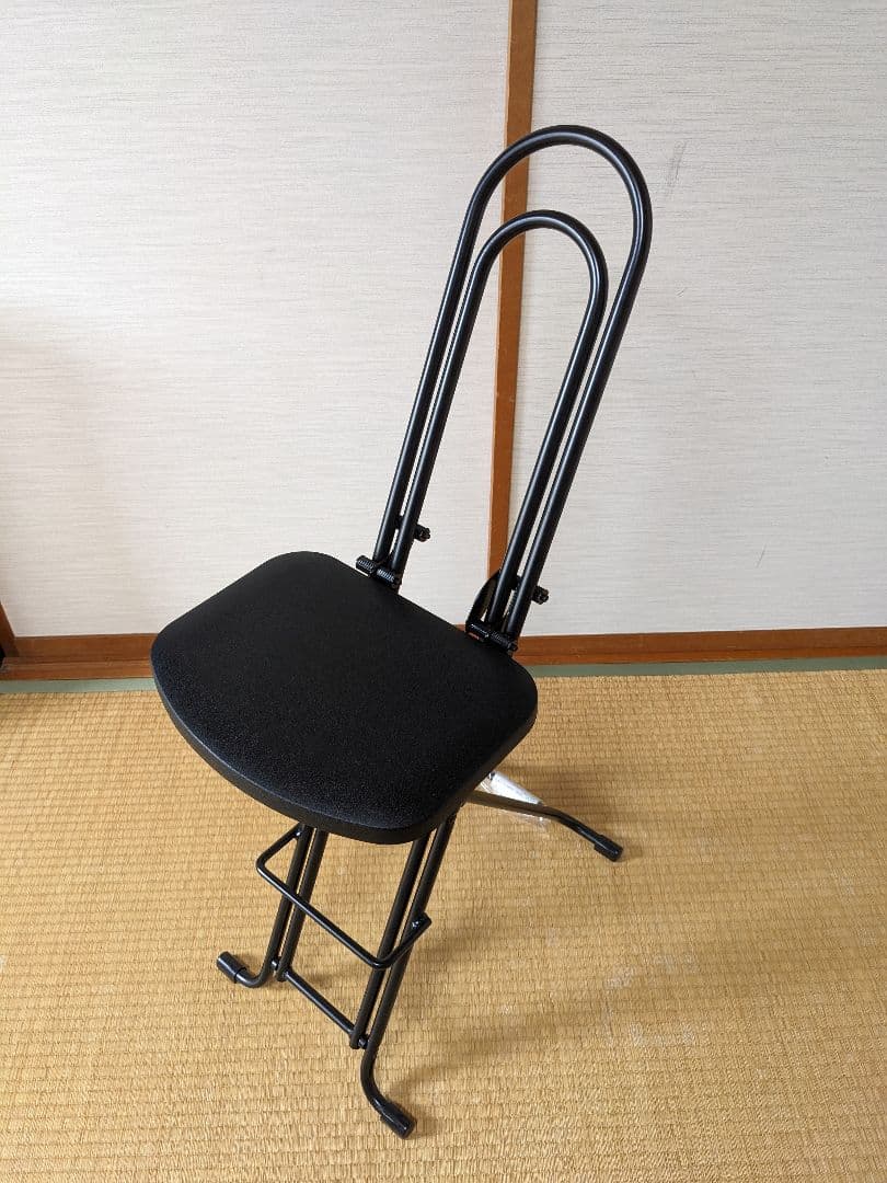 【ほぼ未使用】ルネセイコウ製「ベストワークチェア」ブラック LP-800